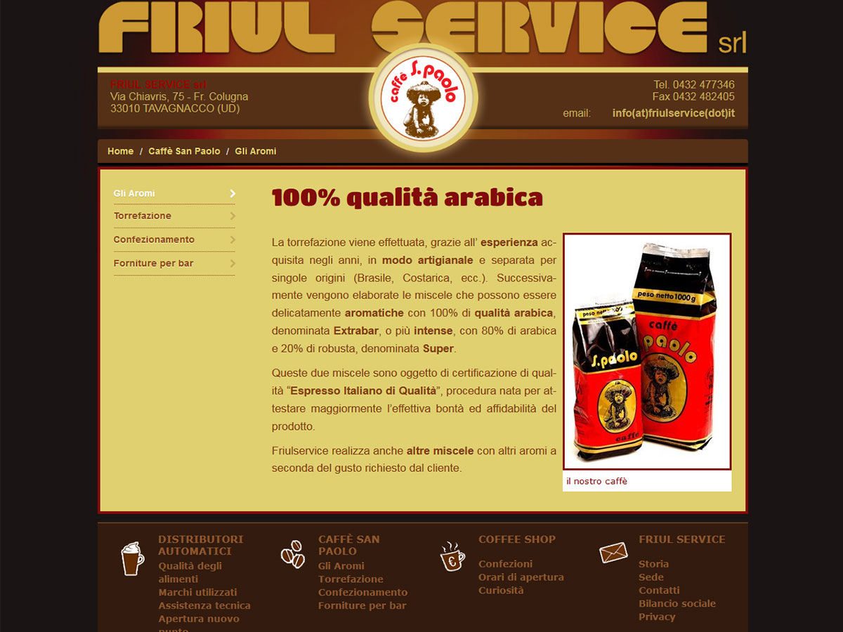 Friul service caffè San Paolo